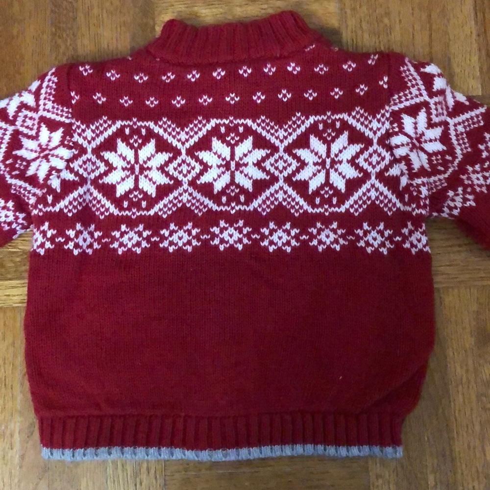 Janie and Jack zip up sweater and hat - Picture 3 of 8